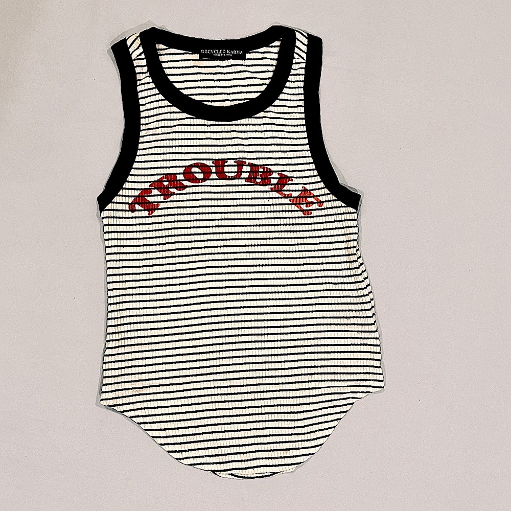 UO Ribbed TROUBLE Tank